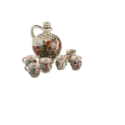 Damigeana ceramica+6cani 389