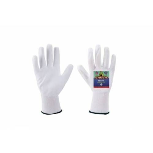 Manusi de protectie cauciucat albe eng-297